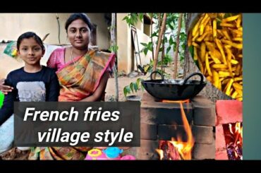 French fries Recipe/kfc french fries recipe in tamil/crispy french fries recipe/Cook with Tamizhini