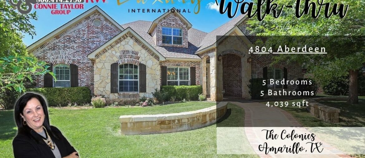WALK THRU – For Sale, The Colonies, 4804 Aberdeen Pkwy., Amarillo, TX by Connie Taylor WALK THRU - For Sale, The Colonies, 4804 Aberdeen Pkwy., Amarillo, TX by Connie Taylor