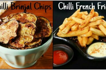 Chili French Fries And Chili Brinjal Chips Recipe - Kids Special Recipe by Mums diner.
