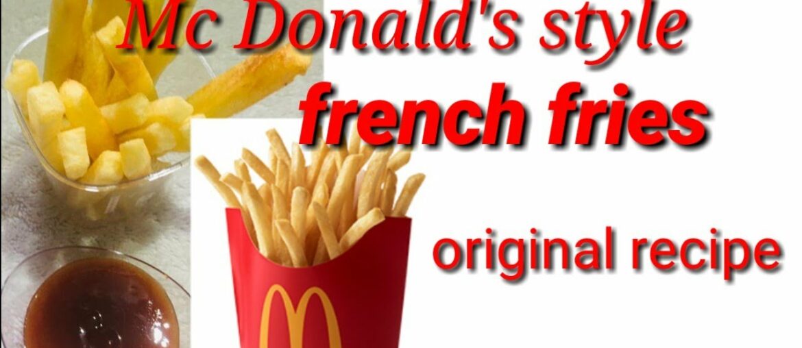 Crispy french fries/home made french fries recipe /restaurent style perfect french fries.