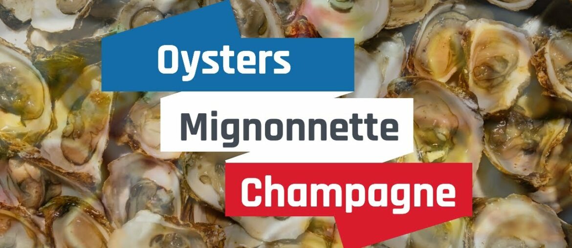 Canadian Oysters with a French Flavour (Mignonnette sauce) and some Champagne.