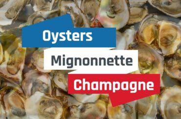 Canadian Oysters with a French Flavour (Mignonnette sauce) and some Champagne.