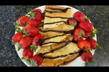 Crepes Recipe| How to make easy Crepes Recipe|French Crepe  Recipe by Sisters' kitchen SA