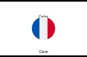 Rooms of a house translated from English to French