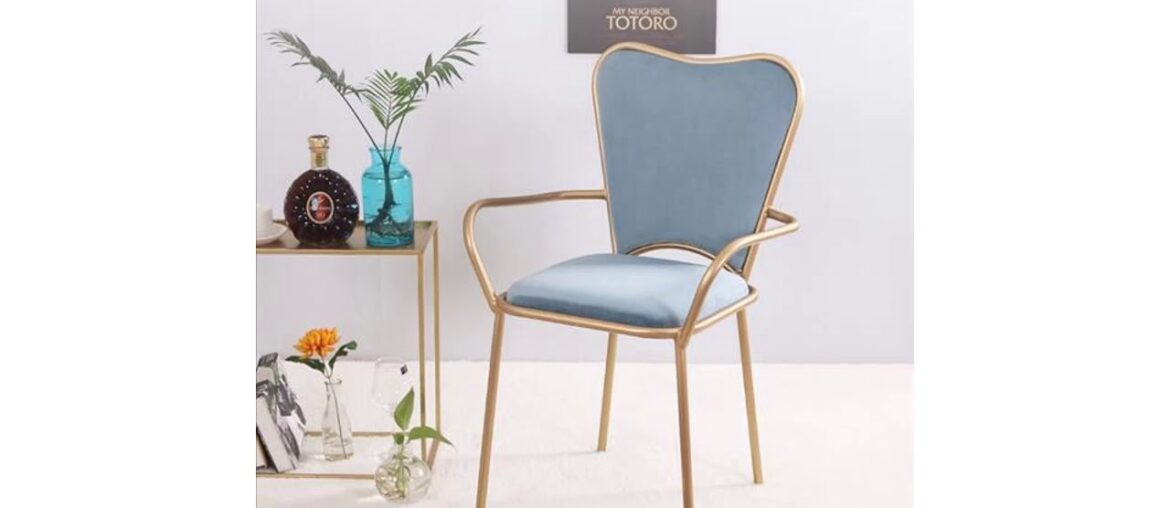 Slide Leisure Iron Nordic Makeup Pink Dining Chair Gold Leg Soft Flannel Heart-shaped Chairs Creati Slide Leisure Iron Nordic Makeup Pink Dining Chair Gold Leg Soft Flannel Heart-shaped Chairs Creati