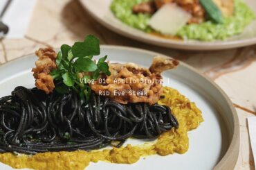 Vlog 01 | Dining Out at Apollo Dining | Rib Eye Steak “bowl” with Veges