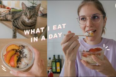 What I Eat in a Day | Vegan French Recipe + Cat Takeover 😽
