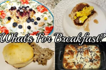 WHAT'S FOR BREAKFAST? / 4 TASTY BREAKFAST RECIPES / INCLUDING AMAZING BLUEBERRY BRIOCHE FRENCH TOAST