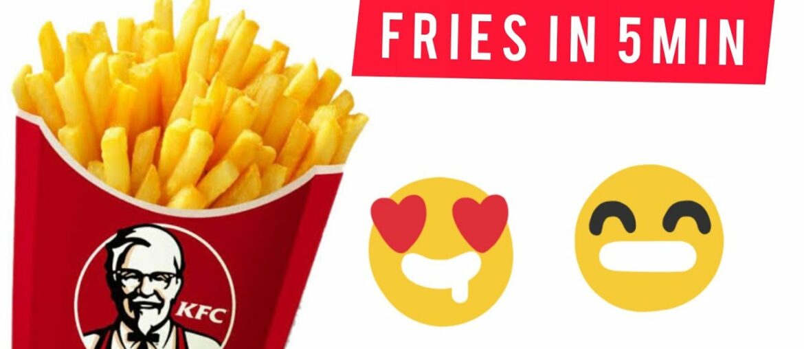 KFC style french fries 🍟 in 5 min + bonus recipe 👍