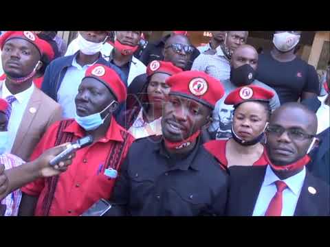 Police fire teargas to disperse Bobi Wine supporters in Mbale Police fire teargas to disperse Bobi Wine supporters in Mbale