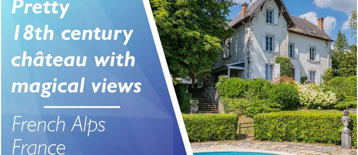 Pretty 18th-C. château with magical views over the Rhône River for sale in the Alps -Ref: 93770ATW01 Pretty 18th-C. château with magical views over the Rhône River for sale in the Alps -Ref: 93770ATW01