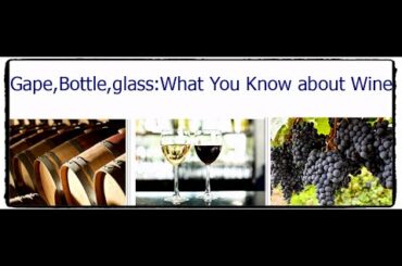 Grape, Bottle, Glass: What Do You Know About Wine..العنب ، الزجاجة : ماذا تعرف عن النبيذ ..
