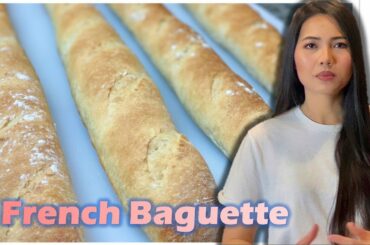 How to make French baguette | bread recipe វិធីធ្វេីនំបុ័ង
