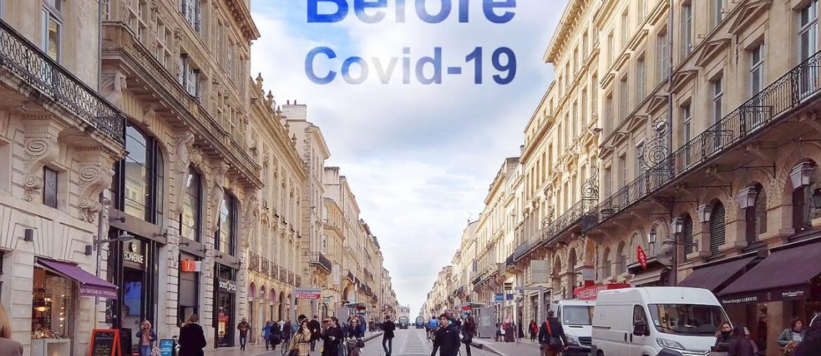 [4k] Bordeaux Relaxing Walk at Lunch Time in France before coronavirus 힐링코로나 전 프랑스 거리 산책 느리게 걷기 영상