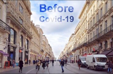 [4k] Bordeaux Relaxing Walk at Lunch Time in France before coronavirus 힐링코로나 전 프랑스 거리 산책 느리게 걷기 영상