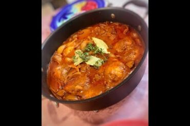 Coq au vin (chicken in red wine)