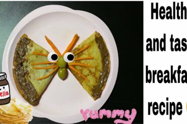 Toddler breakfast recipe | healthy breakfast recipe | whole wheat crepes |French breakfast recipe