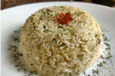 RIZ PILAF/Herbed Butter Rice/ How to make French style creamy Herbed Rice