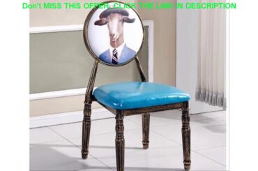 Top European type iron art retro leisure back dining chair. Cafe hotel chair. Nail chair..