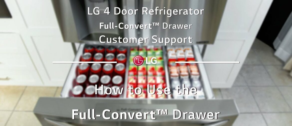 LG 4-Door-French Door Refrigerator: How to use the Full-Convert™ Drawer LG 4-Door-French Door Refrigerator: How to use the Full-Convert™ Drawer