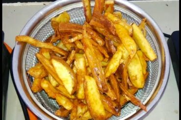 Asian Food - Fried Potato Recipe - Cambodian French Fries - Youtube