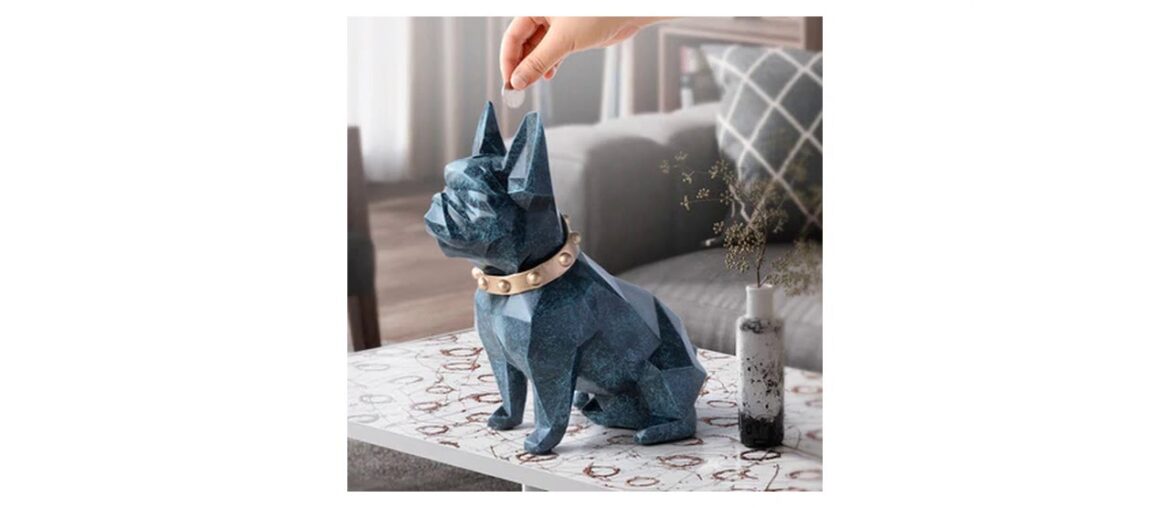 Best Price of french bulldog coin bank box piggy bank figurine home decorations coin storage box ho