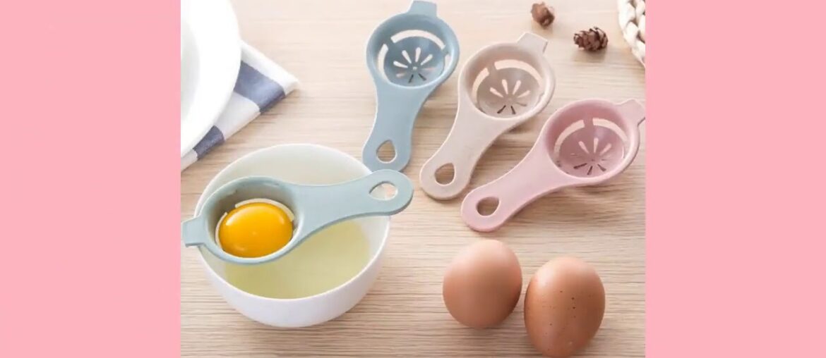 ☑1Pcs Egg Separator White Yolk Sifting Home Kitchen Chef Dining Cooking