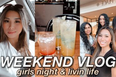 WEEKEND VLOG ☆ girls night, dining out, baking macarons, enjoying life 🤍