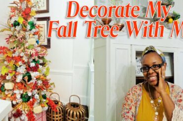 🍁🍂Fall Decorate With Me 2020|  My Dining Room  Fall Tree |  Falling Into Fall Series 2020