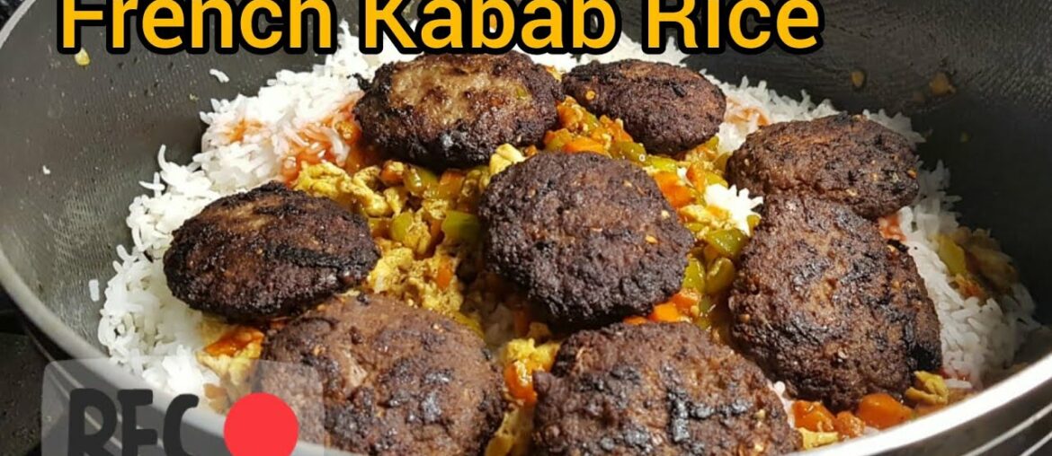 French kabab rice || how to make kabab rice by recipes and remedies