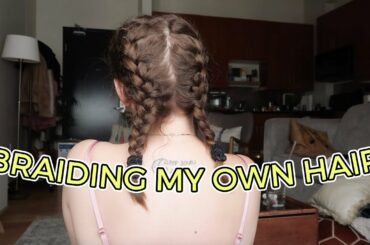 how I french braid my own hair... a few little tips! 💇🏼‍♀️