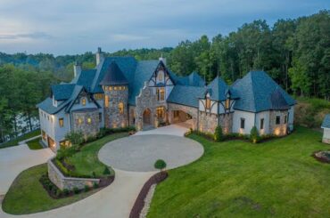 A French Country Manor on 8.63 Acres Overlooking Lake Norman