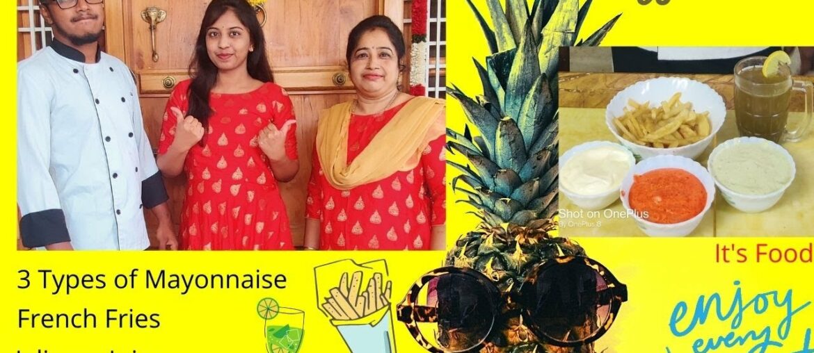 French Fries Recipe | 3 Types of Mayonnaise | Jaljeera Juice | Food vlog