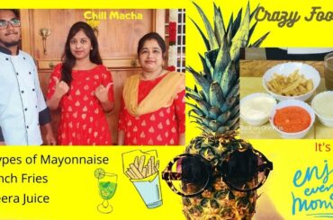 French Fries Recipe | 3 Types of Mayonnaise | Jaljeera Juice | Food vlog