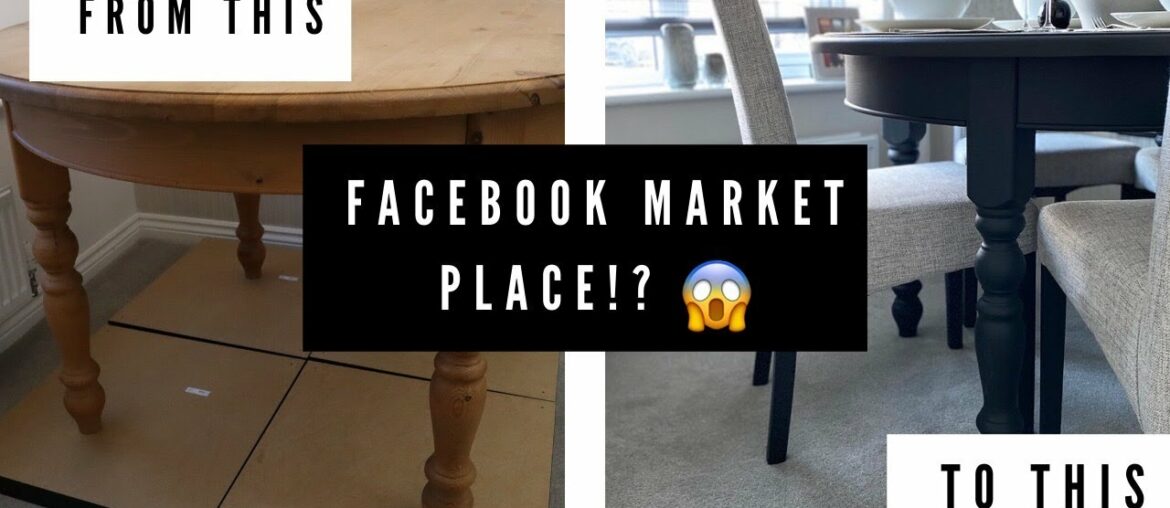 PAINTING THE FACEBOOK MARKETPLACE DINING TABLE – DINING ROOM MAKEOVER PART I | Shade Shannon PAINTING THE FACEBOOK MARKETPLACE DINING TABLE - DINING ROOM MAKEOVER PART I | Shade Shannon
