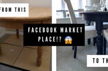 PAINTING THE FACEBOOK MARKETPLACE DINING TABLE - DINING ROOM MAKEOVER PART I | Shade Shannon