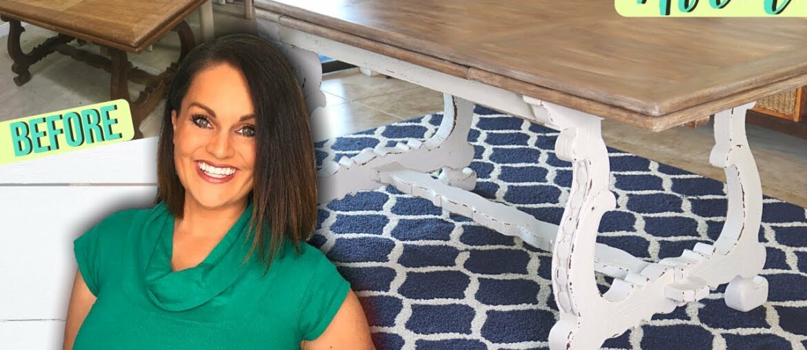 ⭐️TRASH TO TREASURE Farmhouse Dining Table MAKEOVER | FURNITURE FLIP ⭐️TRASH TO TREASURE Farmhouse Dining Table MAKEOVER | FURNITURE FLIP