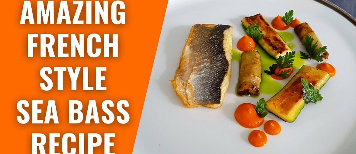 Fine Dining Sea Bass Recipe With Deconstructed Ratatouille Garnish