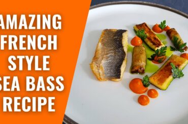 Fine Dining Sea Bass Recipe With Deconstructed Ratatouille Garnish