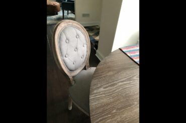 Modway Arise French Vintage Tufted Upholstered Fabric Dining Armchair in Beige