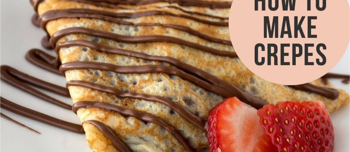 Basic French Crepes Recipe - Crepe Batter just in a minute... || Easy CookBook