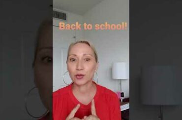 Part 1: Back to school