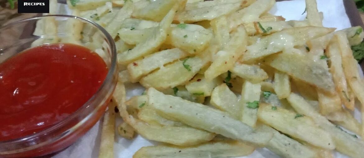 Garlic fries | How to make garlic french fries | recipe by Tasteful recipes