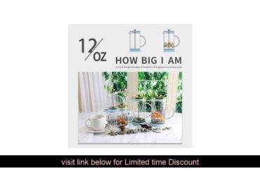 ✅ Coffee Maker Small, TOPTIER Coffee Makers French Press with 304 Stainless Steel Filter and Heat R