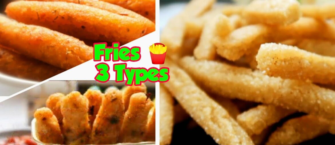 3 Fries in 1 Video | Instant Snacks Recipes | French Fries 🍟 3 Way | Tea Time Snack | Evening Snacks