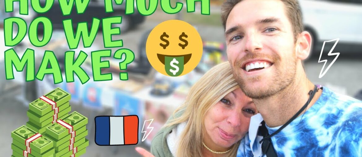 HOW MUCH AN AMERICAN SELLS AT A FRENCH FLEAMARKET? 💸🇫🇷 | VIDE GRENIER | Franglais (French & English)