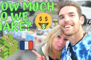 HOW MUCH AN AMERICAN SELLS AT A FRENCH FLEAMARKET? 💸🇫🇷 | VIDE GRENIER | Franglais (French & English)