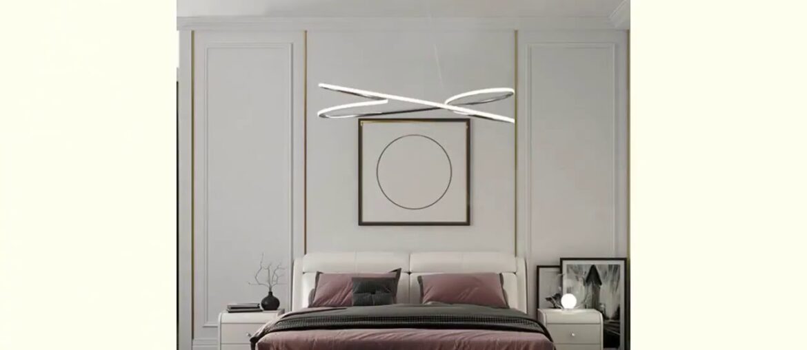 ☑Gold Chrome Finished Modern led chandelier for dining room kitchen roo