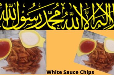 Restaurant Style Crispy White Sauce French Fries | Homemade Recipe in Urdu Hindi-KWW