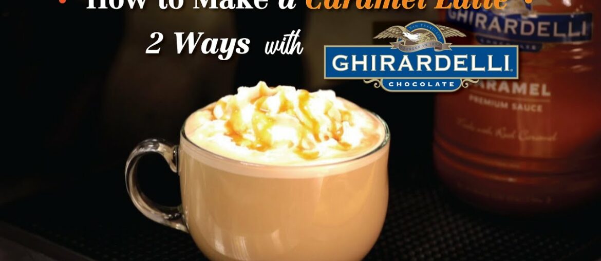 Make a Caramel Latte Recipe USING A FRENCH PRESS | Feat. Ghirardelli